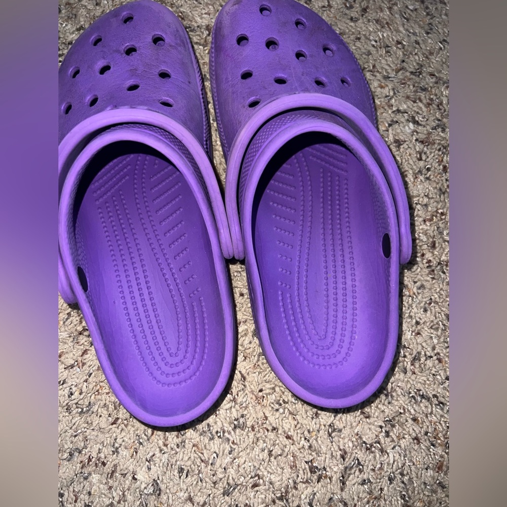 Purple crocs